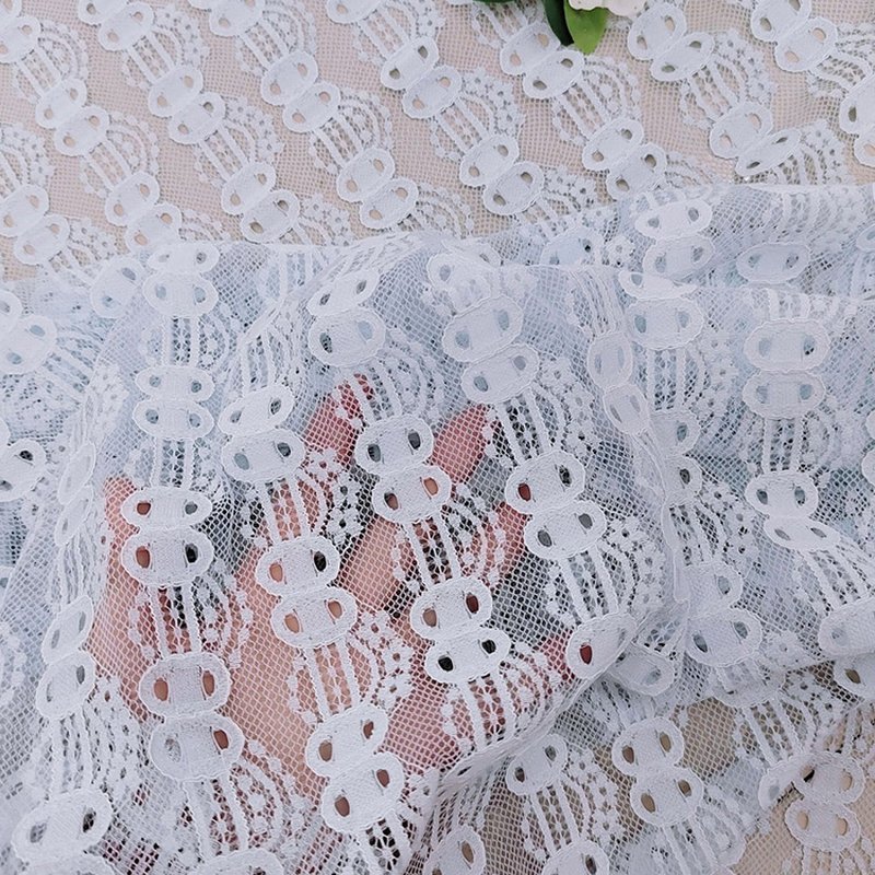 Lace Fabric Dress Nylon Warp Knit for Women's Wear Wholesale Supplier 4